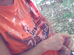 Uncut cock forest stroking #13