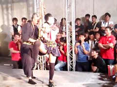 Chinese shibari show