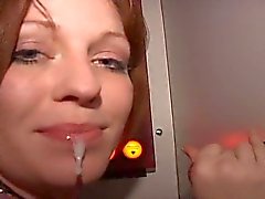 Amateur gloryhole blowjob