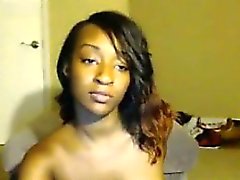 Cute Ebony Cam Girl Fingering