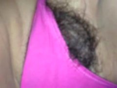 Wanking off and cumming on my friends wooly that are milf v