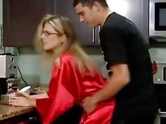 Hot Mom gets seduced and creampied by Stepson