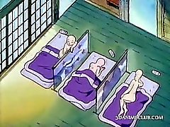 Naked anime nun having sex for the first time