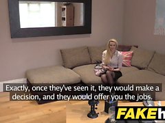 Fake Agent UK Amateur big tits MILF sucks cock for cash