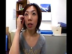 Attractive japanese chick with sexy legs seduces a guy in t