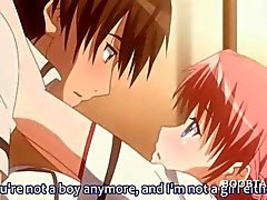 Anime school slut sucks cock and gets pussy licked