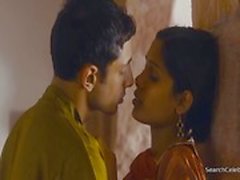 Indian couple kissing